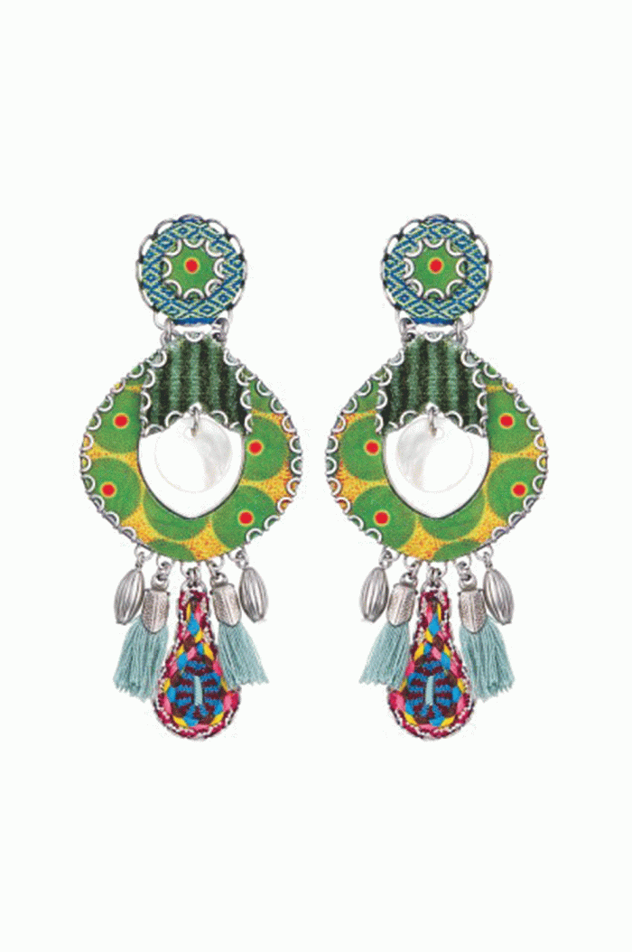 Ayala Bar-Green Tambourine Earrings