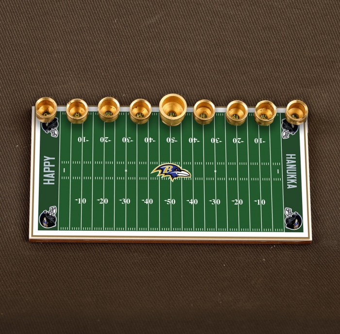 Baltimore Ravens Football menorah