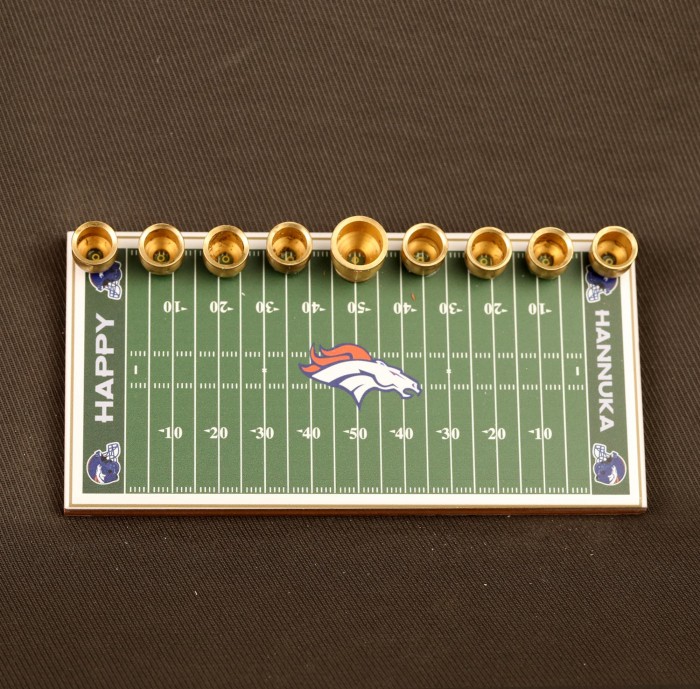 Denver Broncos Football Menorah