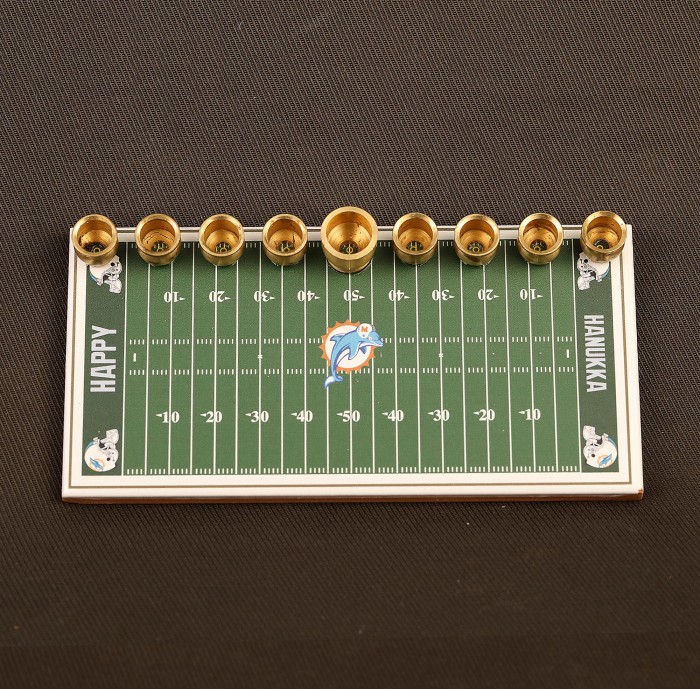 Miami Dolphins Football Menorah