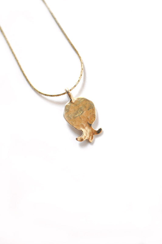 Small Silver Pomegranate Necklace