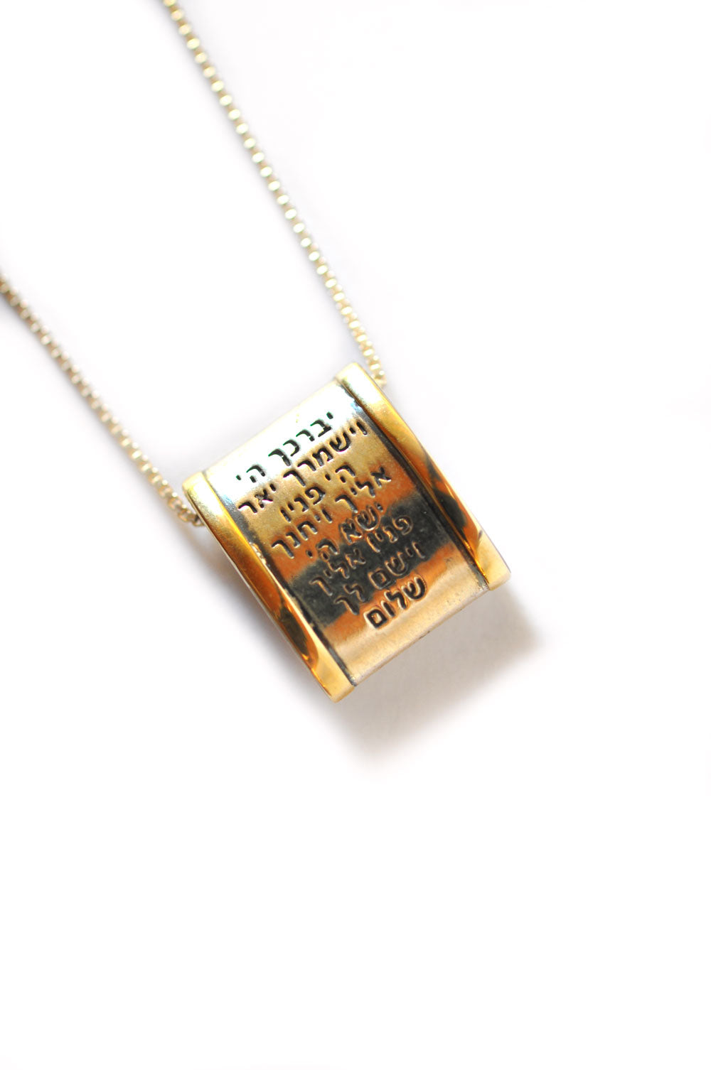 Silver and Gold Blessing Necklace