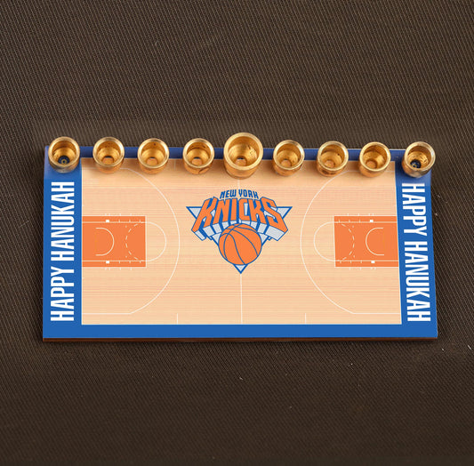 Personalized Basketball Team Menorah for Hanukkah