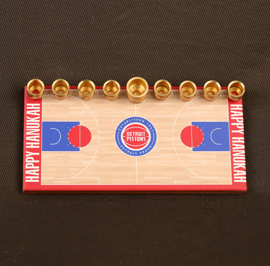 Detroit Pistons Basketball Menorah