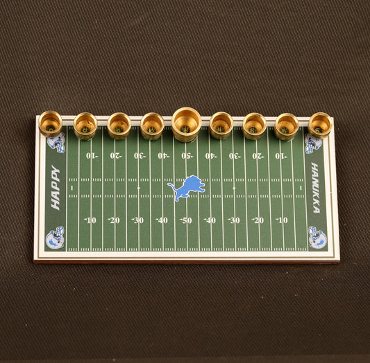 Detroit Lions Football Menorah