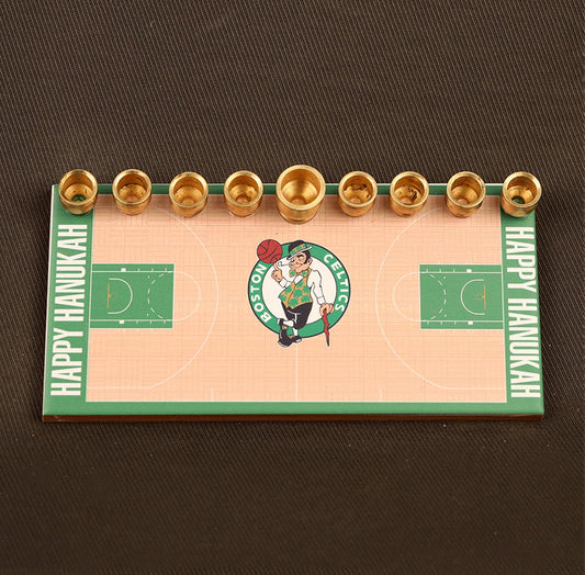 Boston Celtics Basketball Menorah